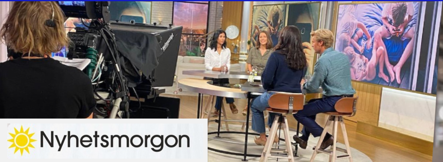 Roksana Schnittger och Katie Dodd Syk på Nyhetsmorgon, augusti 2024