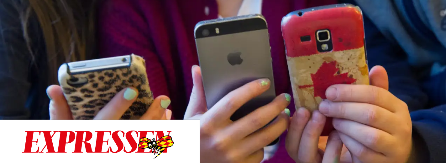 Debattartikel om smartphone i Expressen, september 2024